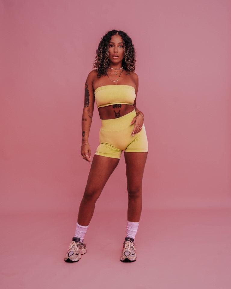 SORBET BOOTY SHORTS - LIME