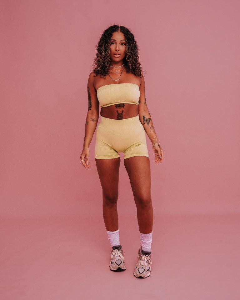 SORBET BOOTY SHORTS - LIME