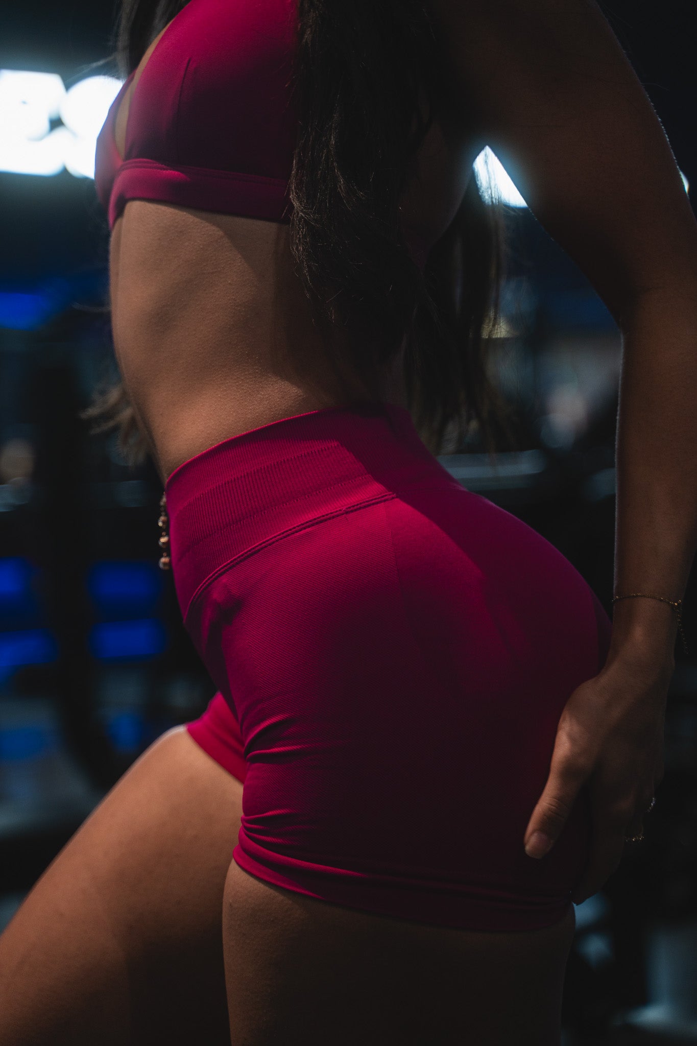 KALI BOOTY SHORTS - BERRY