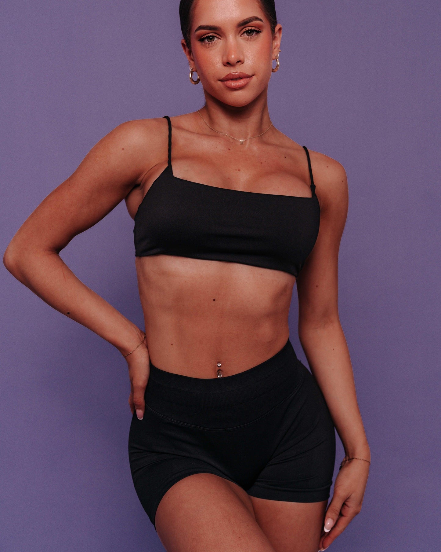 KALI CLASSIC BRA - LIQOURICE - KALI ACTIVEWEAR