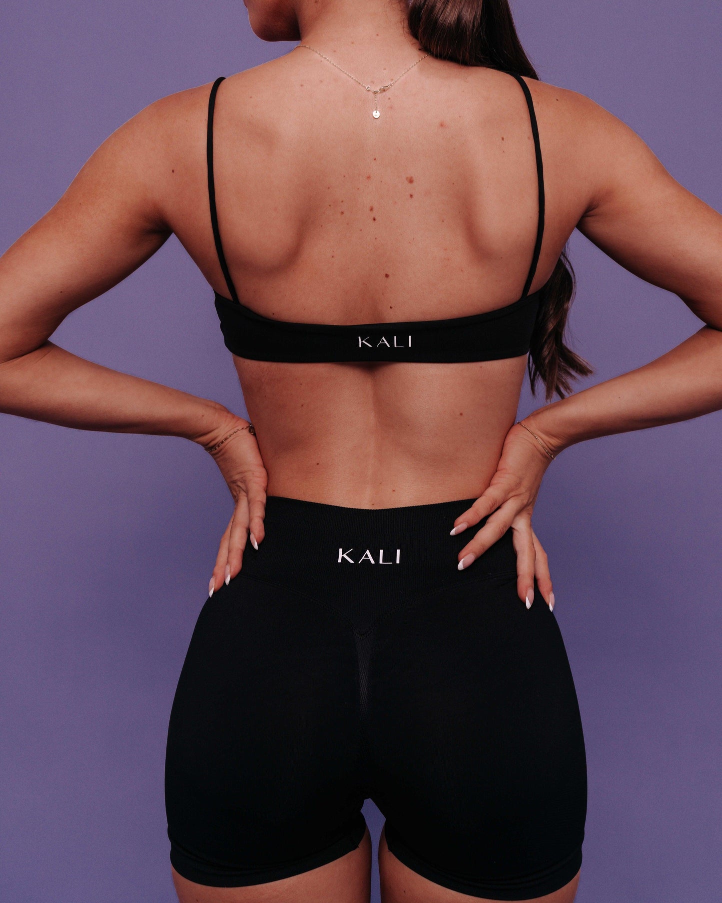 KALI CLASSIC BRA - LIQOURICE - KALI ACTIVEWEAR