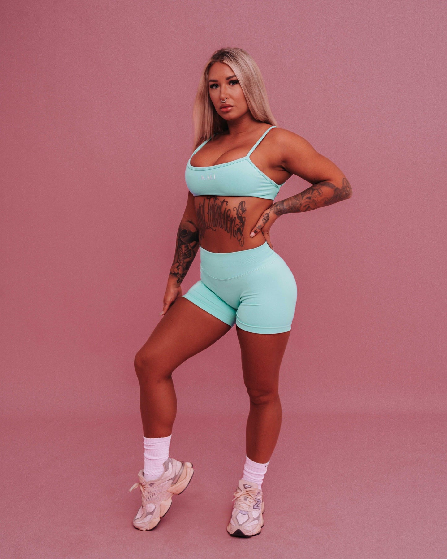 SORBET BOOTY SHORTS - PEPPERMINT