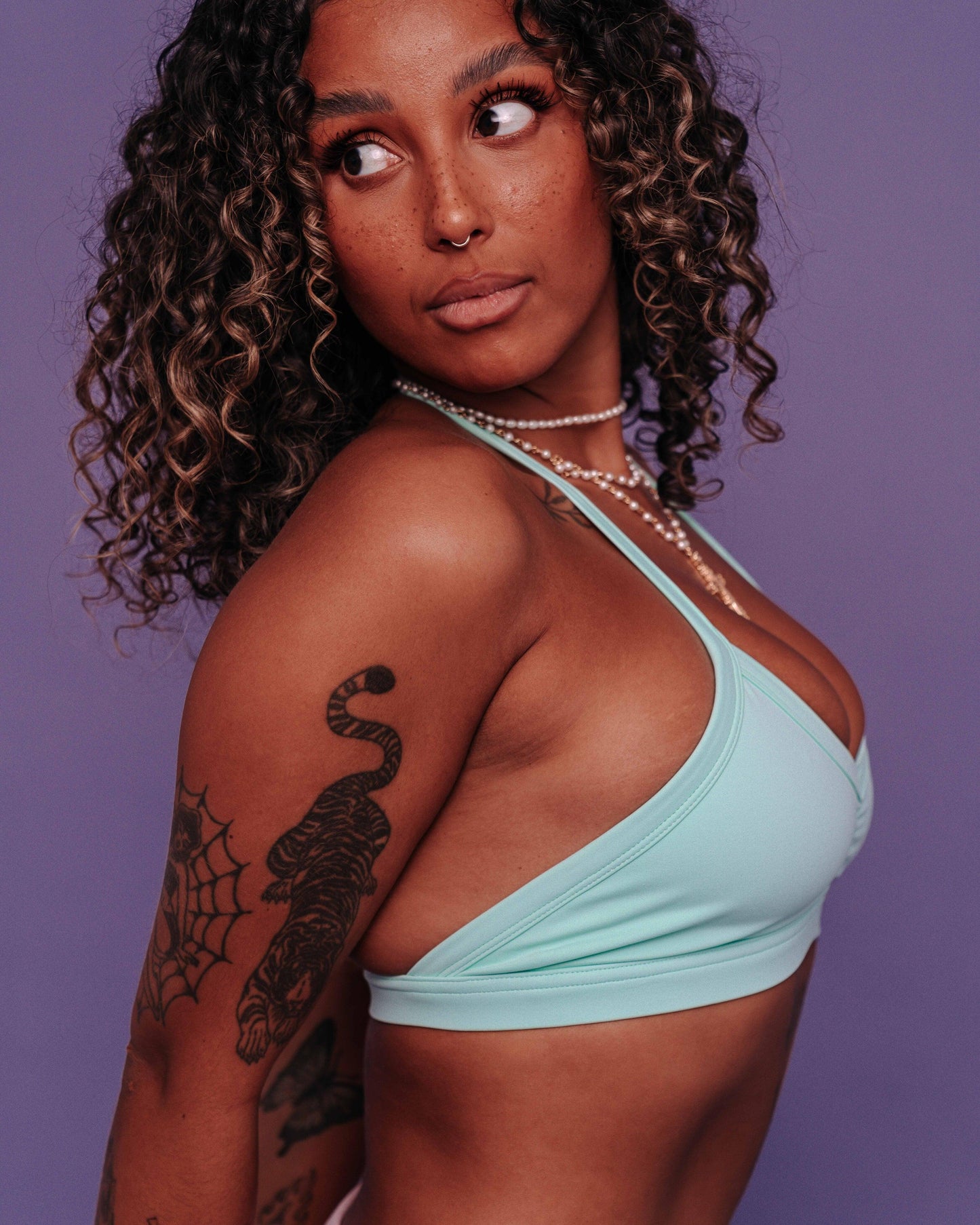 KALI ROUGE HALTER - AQUA