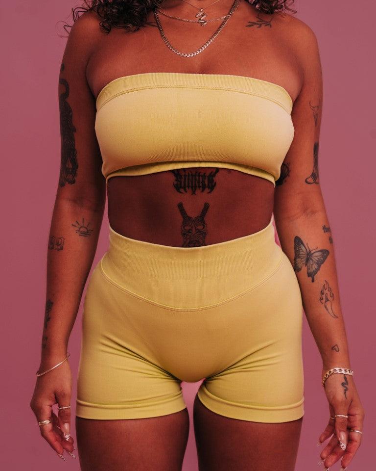 SORBET BOOTY SHORTS - LIME