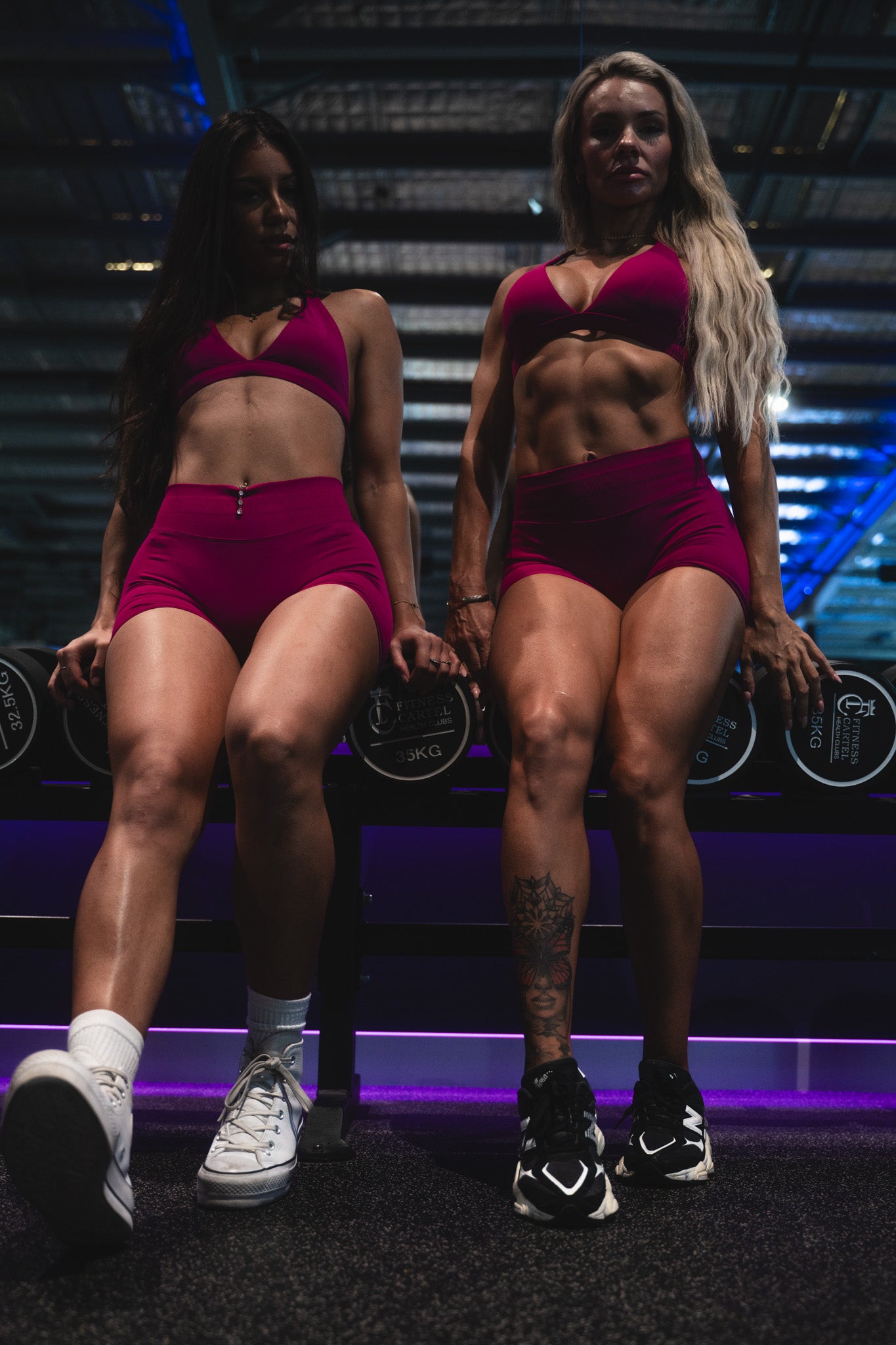 KALI BOOTY SHORTS - BERRY