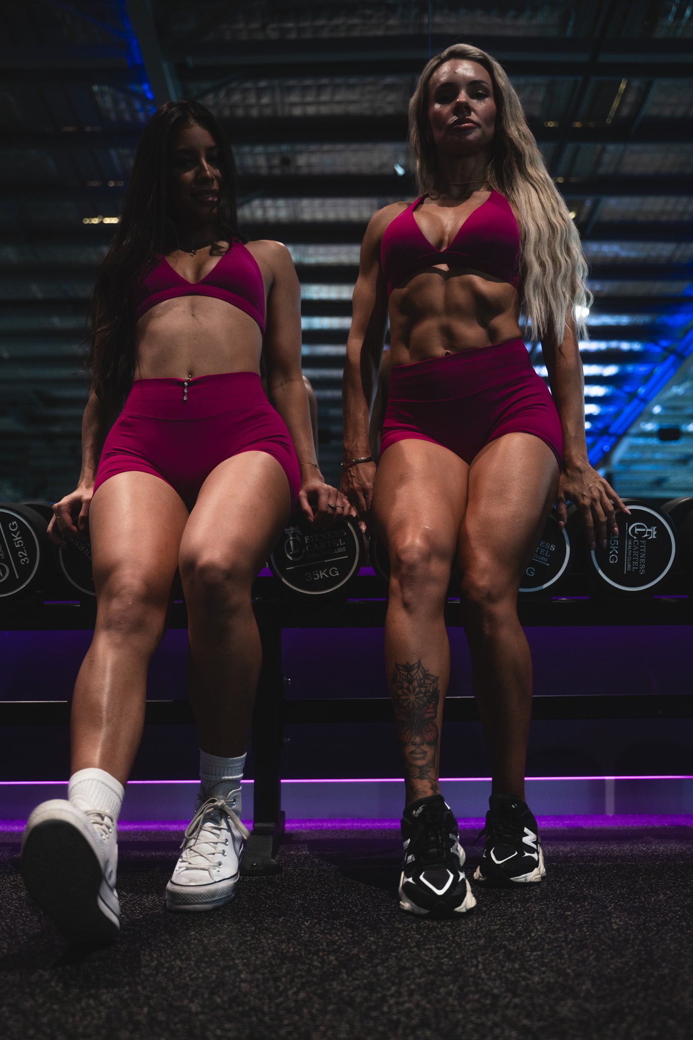 KALI BOOTY SHORTS - BERRY