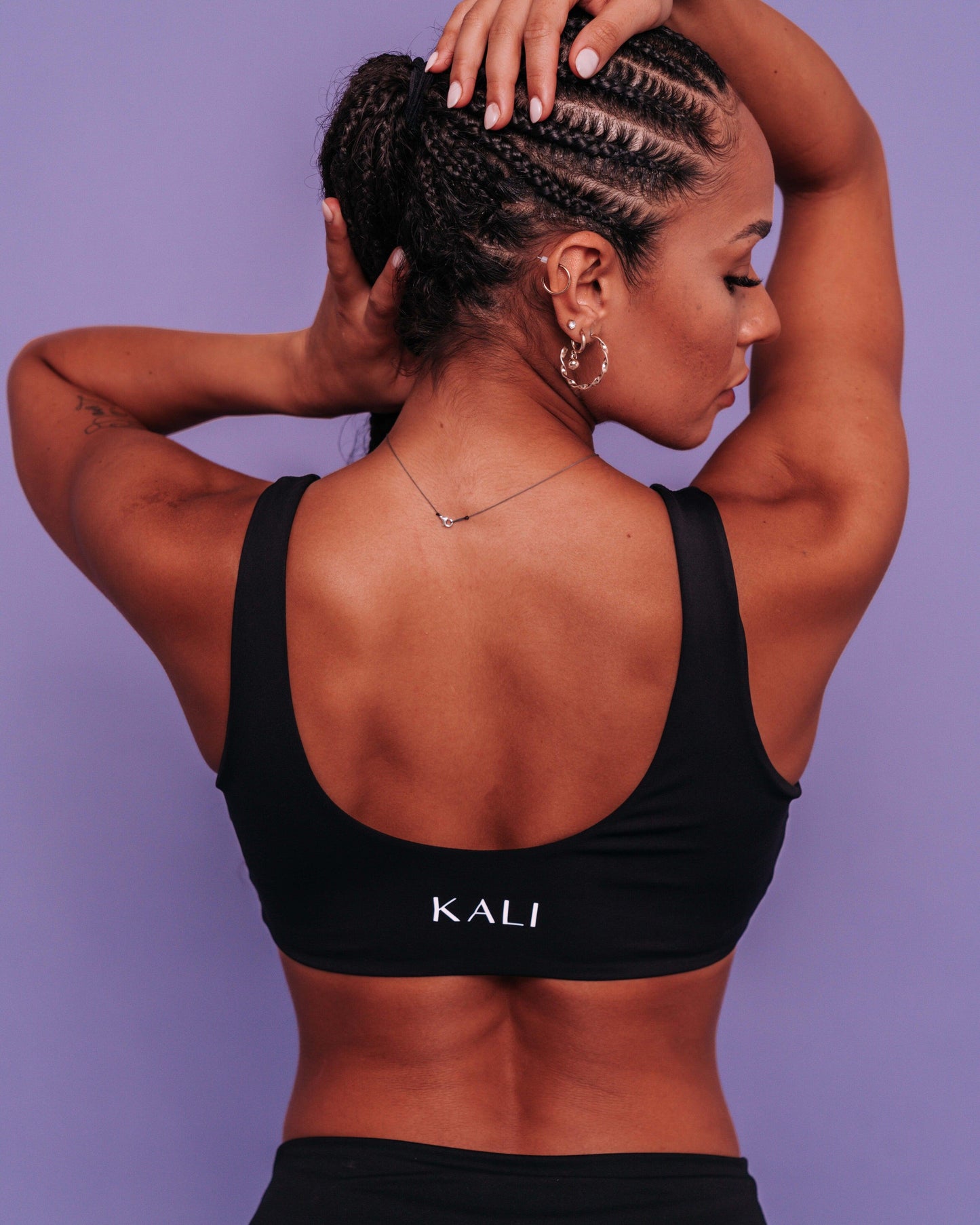 KALI SCOOP BRA - LIQOURICE