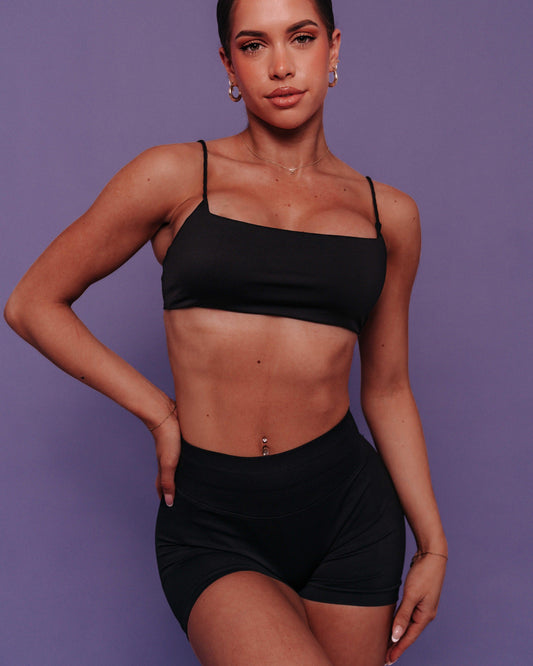 KALI CLASSIC BRA - LIQOURICE - KALI ACTIVEWEAR