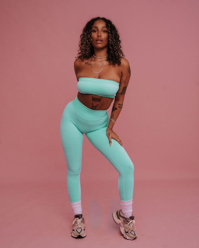 SORBET LEGGINGS - PEPPERMINT