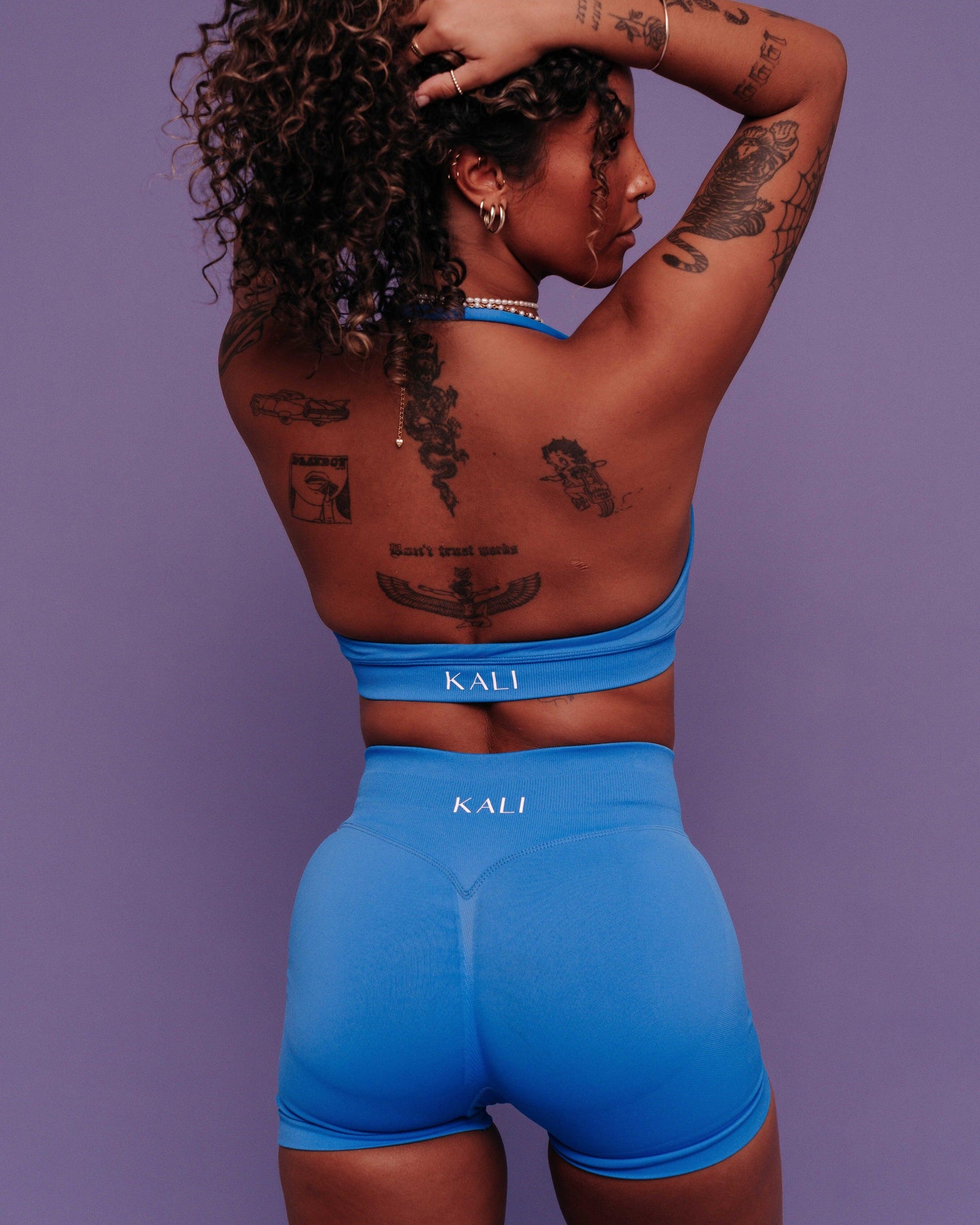 KALI BOOTY SHORTS - ROYAL - KALI ACTIVEWEAR